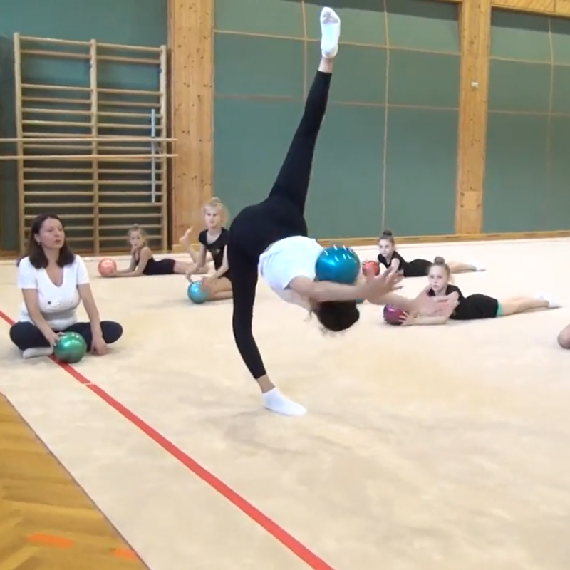 Training camp in rhythmic gymnastics