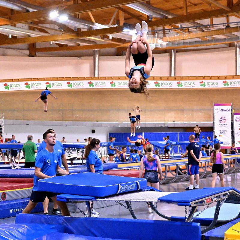 Training in trampoline